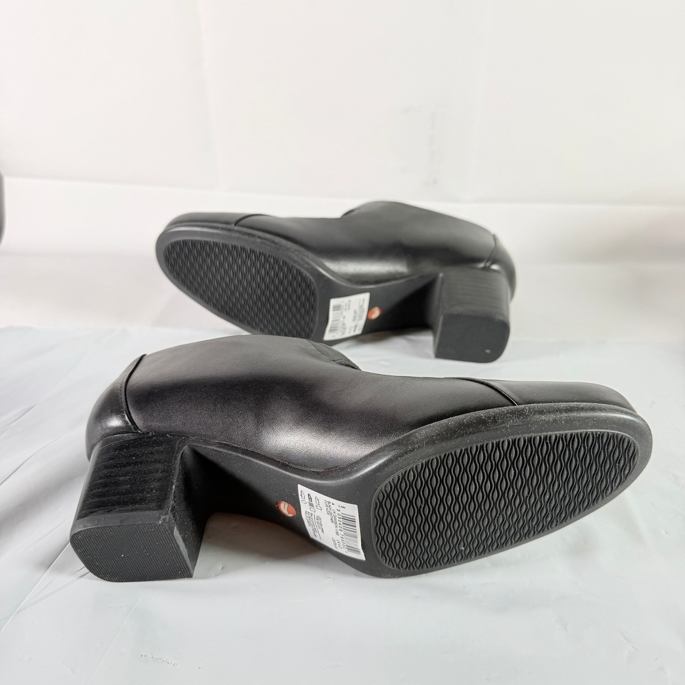 Clarks Un Damson Vibe Black Leather Mary Jane Block Heels Size 6.5 M - Picture 8 of 11
